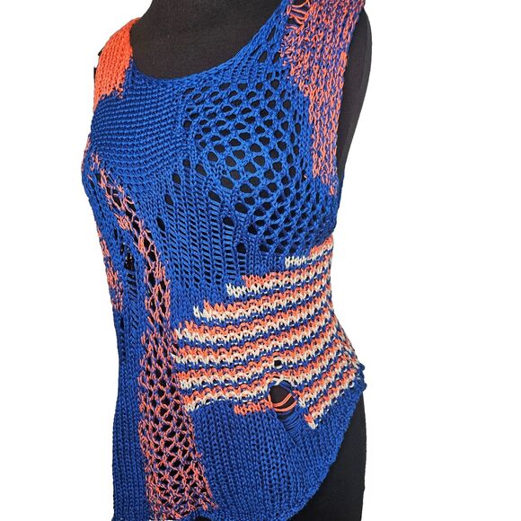 MIHARA YASUHIRO Distressed Knit Sweater Set Size 36 (US 6) Abstract Asymmetric - Picture 7 of 12